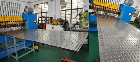 龍門式板材散熱器自動(dòng)多點(diǎn)焊機(jī),換熱器多頭焊機(jī)
